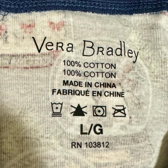 Vera Bradley Snow Globes Holiday Pajamas Size L - NEW - Picture 3 of 10